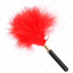 KINK - RED GOLD METAL TICKLE FEATHERS 18 CM