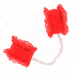 KINK - LACE ELASTIC WRIST RESTRAINTS RED - Image 2