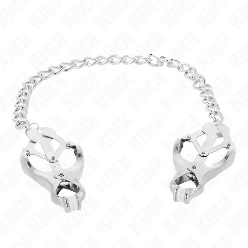img_190587_e06a0708c70f5f01bd3e6c76c33656f7_1 KINK - JAPANESE CLOVER NIPPLE CLAMPS WITH CHAIN SILVER 30 CM - Image 2