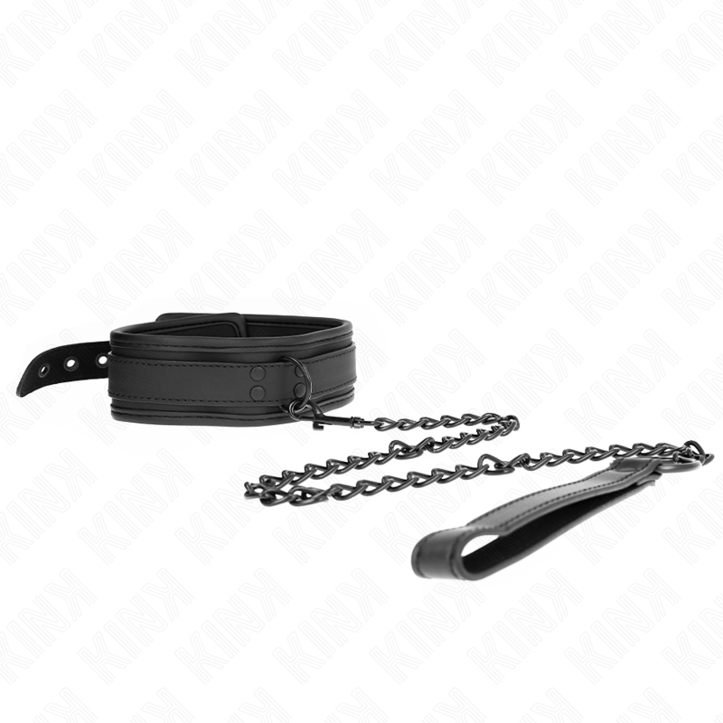 img_190785_a6f91f73c181b52cd9f3d8f4e27b4a15_1 KINK - NEOPRENE BONDAGE COLLAR MODEL 1 WITH BELT 78 CM ADJUSTABLE 37.5 X 49.5 CM - Image 1