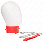 KINK - RED DIAMOND NECKLACE WITH BELT 65 CM AJDUSTABLE 35-51 CM X 7 CM - Image 2
