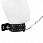 KINK - NECKLACE WITH LEASH 65 CM WITH SILVER STUDS MODEL 1 ADJUSTABLE 36-43 CM X 5 CM - Image 2