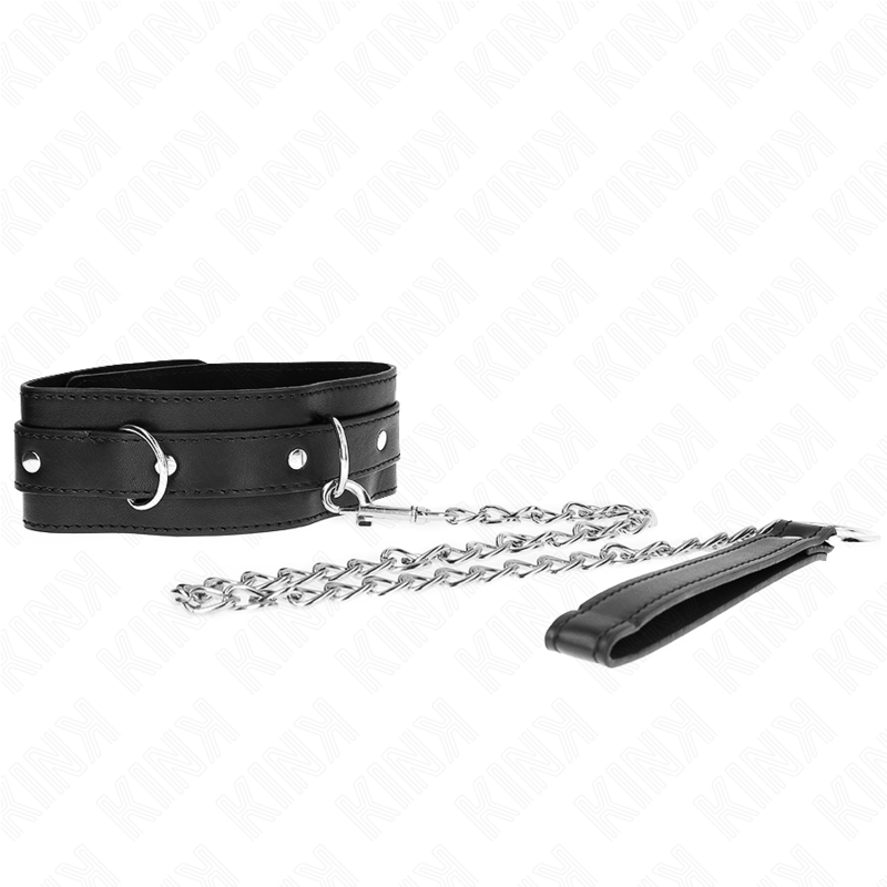 img_190833_81a9baacba58b1c5a6995588782940a8_1 KINK - COLLAR WITH BELT 65 CM WITH STRAP BLACK 54 X 4.5 CM - Image 1