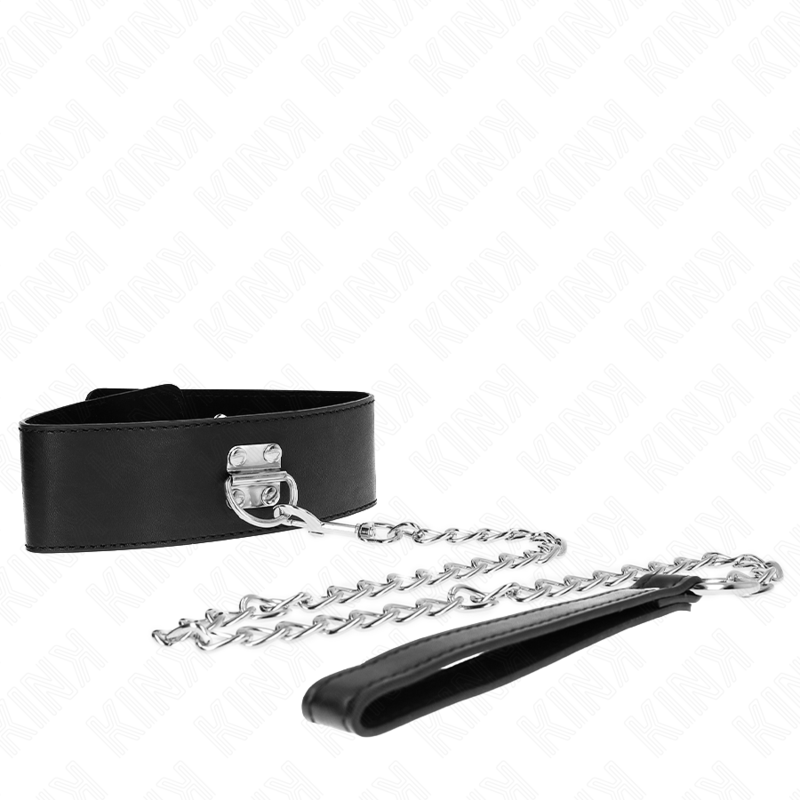 img_190868_6b1f93473acf054a4b4889bc5e61714e_1 KINK - BASIC MODEL COLLAR WITH LEASH 65 CM MODEL 0 - Image 1