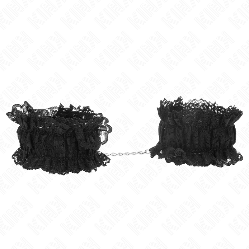 img_191360_9729c568d3c6695501c3e411782e59bc_1 KINK - LACE ELASTIC WRIST RESTRAINTS NEGRO - Image 1