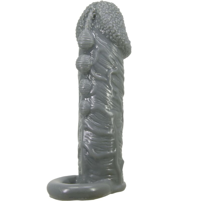 img_192057_84d9a9b8ab5d99ad31e7806ab3819231_1 PRETTY LOVE - REALISTIC PENIS ENLARGER AND DELAY SLEEVE GREY - Image 1