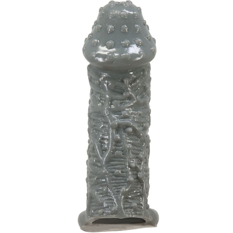 img_192074_8a966a67558375a86f35a94f9a5367b4_1 PRETTY LOVE - REALISTIC PENIS ENLARGER AND DELAY SLEEVE MODEL 2 GREY - Image 1