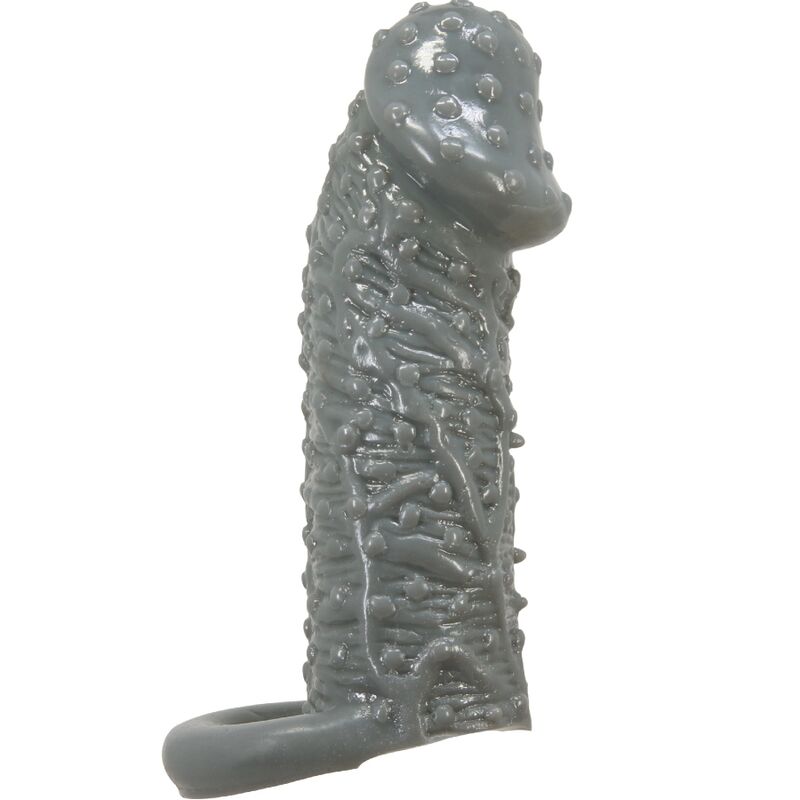img_192076_0f9f443b01183eef387e698b44761e3a_1 PRETTY LOVE - REALISTIC PENIS ENLARGER AND DELAY SLEEVE MODEL 2 GREY - Image 2
