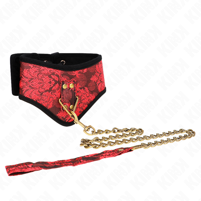 img_192511_a3184a12f0e0f3932a628f6bf611c9b8_1 KINK - SCANDAL MODEL NECKLACE WITH LACE STRAP 75 CM 44 X 10 CM - Image 1