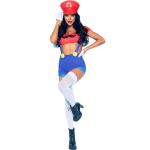 LEG AVENUE - SEXY COSTUME MARIO BROS RED/BLUE M - Image 2