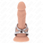 KINK - TRIPLE CHROME METAL PENIS RING 3.8 CM TO 5 CM MODEL 1 - Image 2