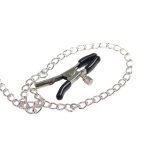 SUBBLIME - 953720 BONDAGE LEATHER STRAP BREAST CLAMPS BLACK ONE SIZE - Image 2
