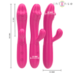 INTENSE - IVY FLEXIBLE VIBRATOR 10 VIBRATIONS WITH STIMULATING TONGUE PINK - Image 2