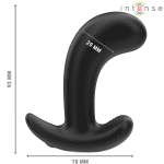 INTENSE - CHANDLER ANAL PLUG 10 VIBRATIONS BLACK REMOTE CONTROL - Image 2