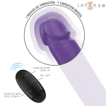 INTENSE - GUNTER DILDO DOUBLE VIBRATOR 40 CM PURPLE REMOTE CONTROL - Image 2