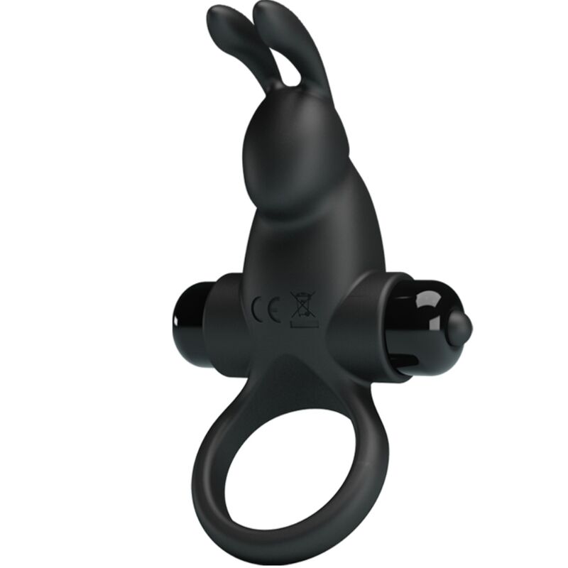 img_197228_504a151a9343fd7c39bdf17e5d909bc6_1 PRETTY LOVE - VIBRATING RING + RABBIT CLITORIS STIMULATOR 10 VIBRATIONS BLACK - Image 1