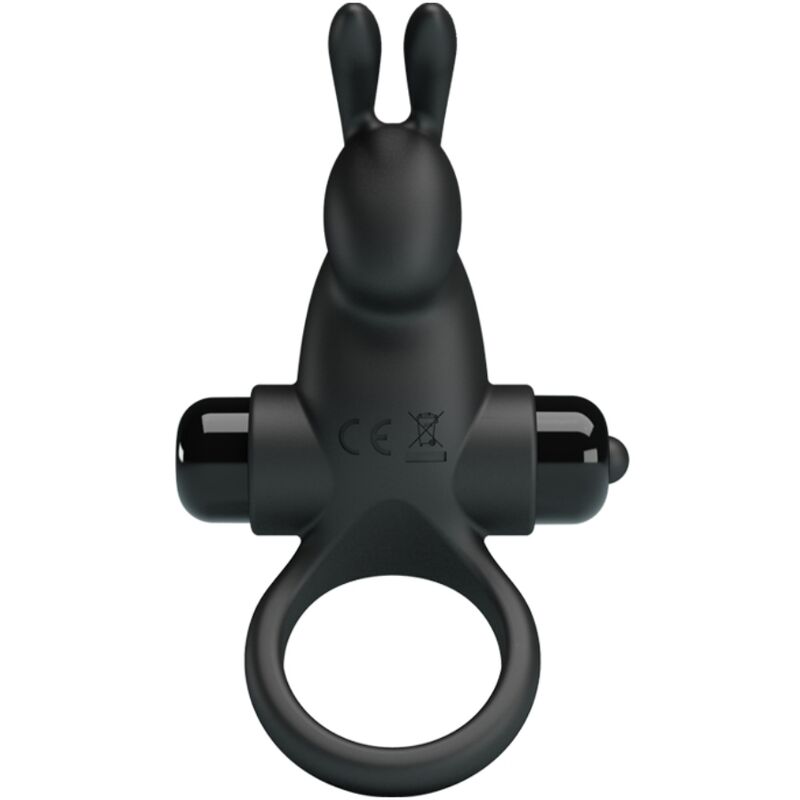 img_197229_87a720ba0008ada6aa8f154f53c728bc_1 PRETTY LOVE - VIBRATING RING + RABBIT CLITORIS STIMULATOR 10 VIBRATIONS BLACK - Image 2