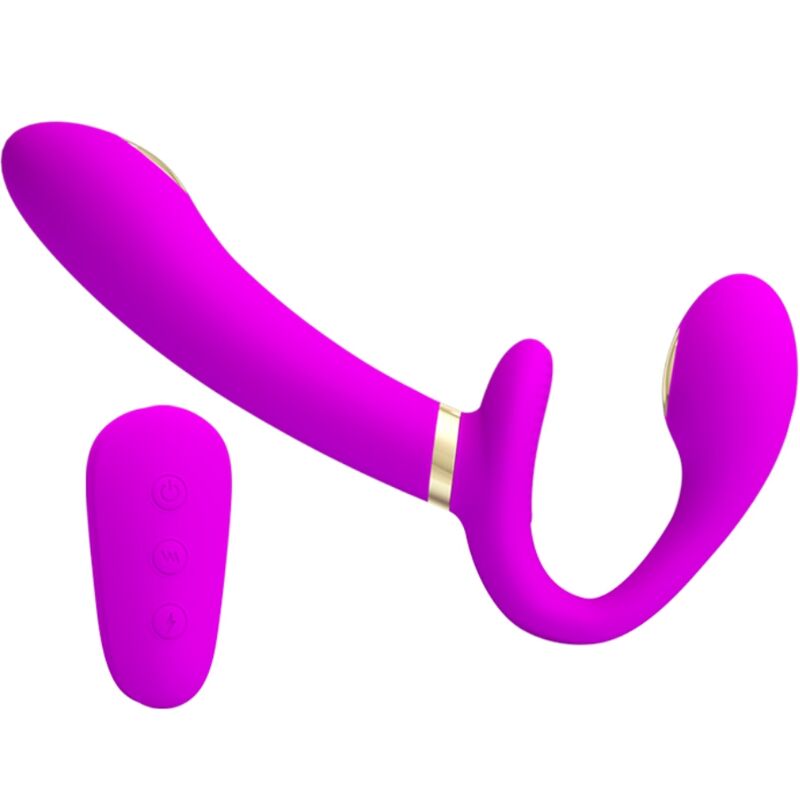 img_197429_834ce822dad145c498e582e3a22fd0b4_1 PRETTY LOVE - THUNDERBIRD DOUBLE STRAP-ON VIBRATOR REMOTE CONTROL PURPLE - Image 2