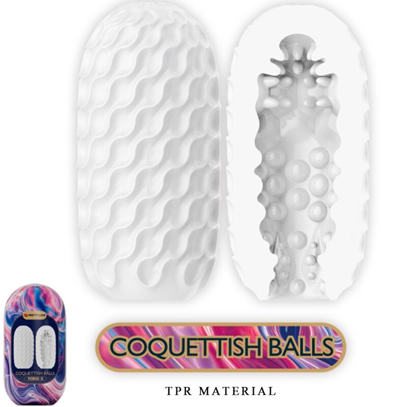 img_197471_2af0b3d39530aa36221b9cfbada92699_1 PRETTY LOVE - COQUETTISH BALLS SILICONE MALE MASTURBATOR WHITE - Image 2
