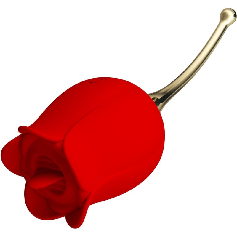 img_197533_240ce916b67067f7b0e7d35ab637bd46_1 PRETTY LOVE - ROSE LOVER ROSE CLITORIS STIMULATOR 12 VIBRATIONS RED - Image 1