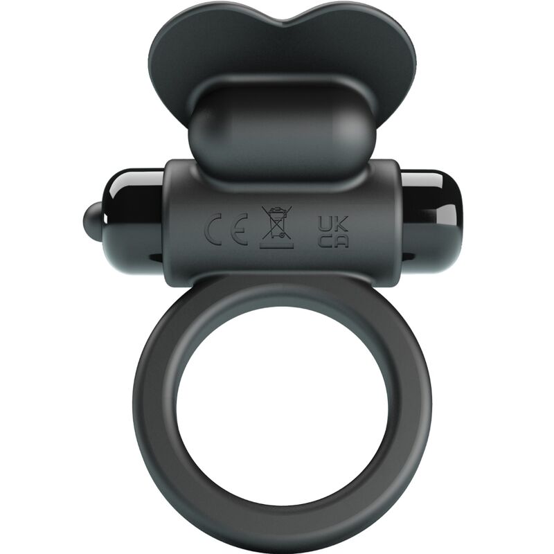 img_197957_e4a32423b7595e612e021aec71ef3d08_1 PRETTY LOVE - DEBONAIRE VIBRATING RING RABBIT 10 VIBRATIONS BLACK - Image 1