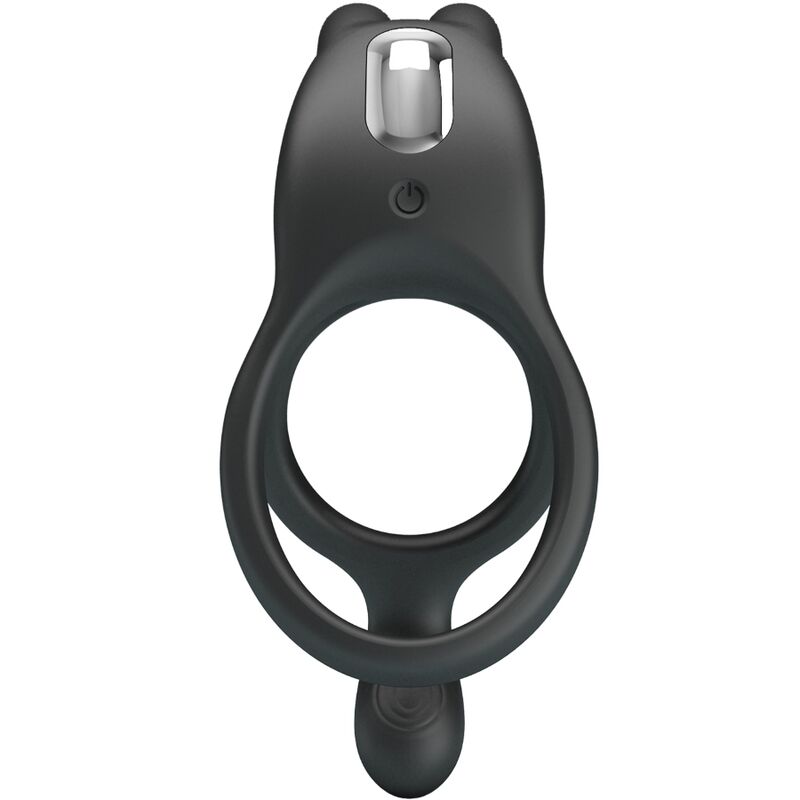 img_198201_09712bab0e1bb2f3f76f0297256a3521_1 PRETTY LOVE - SETH DOUBLE VIBRATING RING RABBIT 7 VIBRATIONS BLACK - Image 1