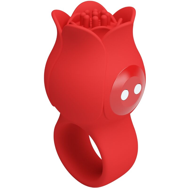 img_198214_83b93e7cf27544a2dcafb67bd32de75b_1 PRETTY LOVE - JAE ROSE SHAPED FINGER VIBRATOR 10 VIBRATIONS RED - Image 2
