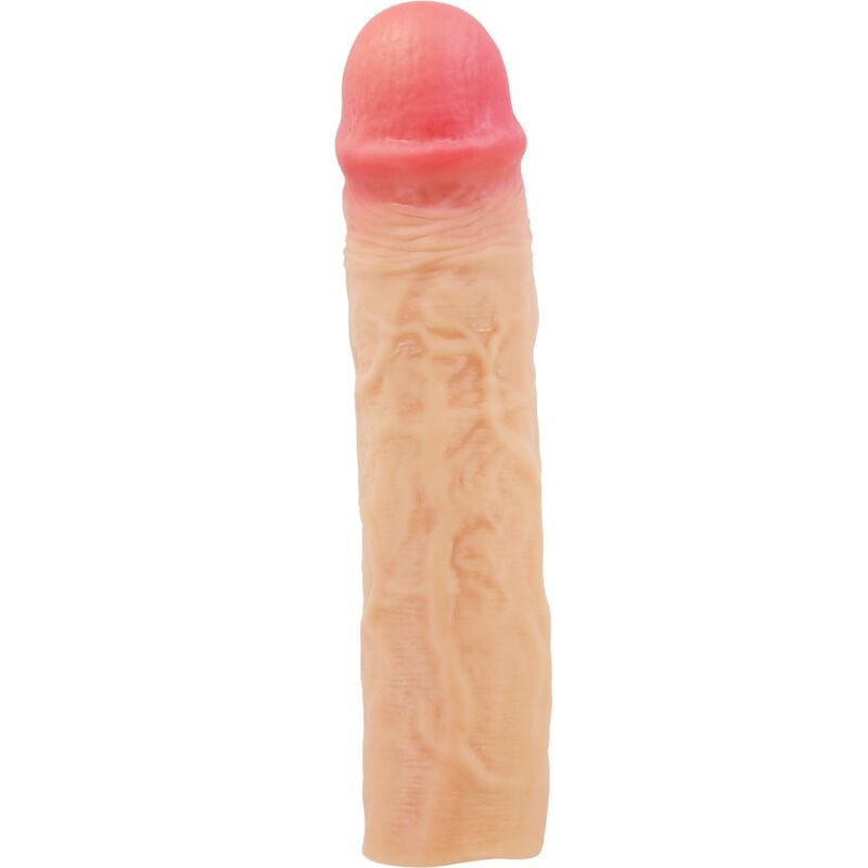img_198599_785b3d172818ff7ad93bf2d7cdfbc495_1 PRETTY LOVE - DEREK PENIS SLEEVE WITH 7.6 CM EXTENSION FLESH - Image 1