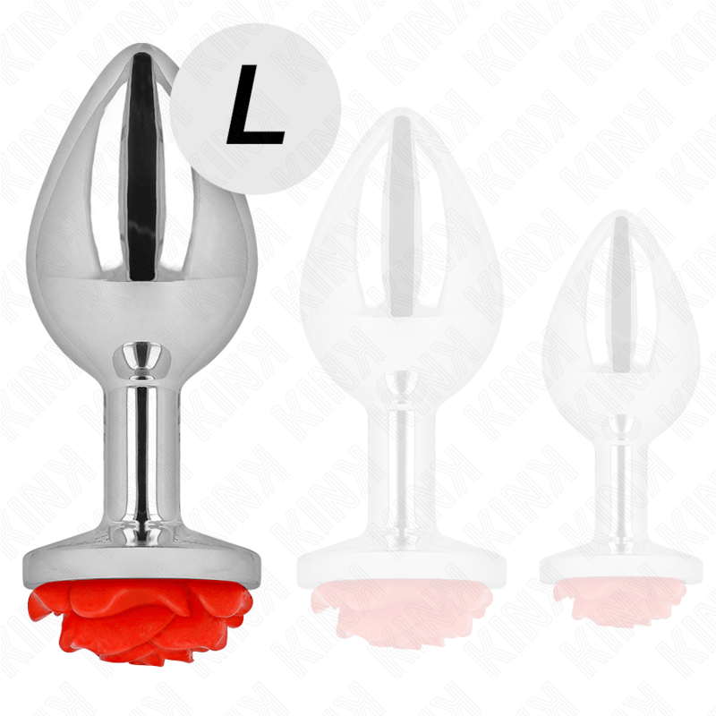img_199051_cd72d1a7c64191a5db27ca7134fceef1_1 KINK - PLUG ANAL ROSE RED SIZE L - Image 2