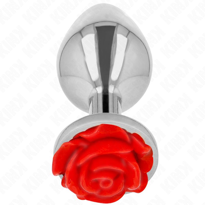 img_199054_b4f3b319ab14ba48ed0c522714791761_1 KINK - PLUG ANAL ROSE RED SIZE L - Image 1