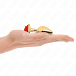 KINK -  PLUG ANAL GOLD ROSE RED SIZE S - Image 2