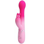 PRETTY LOVE - DEJON 3 IN 1 MULTIFUNCTION RABBIT VIBRATOR PINK - Image 2