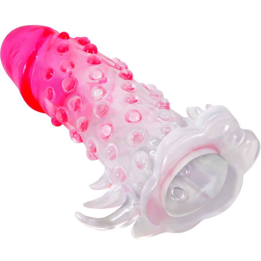 img_201233_587c8cd913fabc627659258230e4e3bb_1 PRETTY LOVE - WILFORD REALISTIC ENLARGEMENT SHEATH WITH EMBOSSED PENIS PINK - Image 2