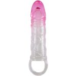PRETTY LOVE - ODES REALISTIC 2 CM ENLARGEMENT SHEATH FOR PENIS PINK - Image 2