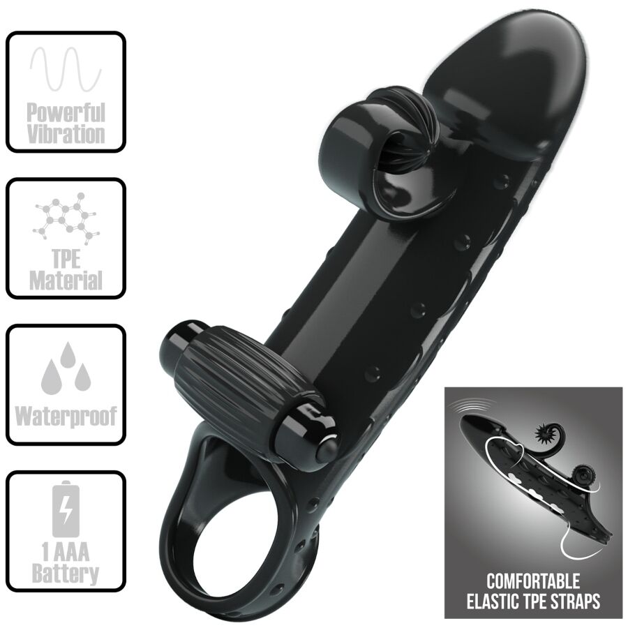 img_201875_64587e572d4a05a6013e646ef8543b19_1 ROMANCE - VIBRATING PENIS SLEEVE BLACK - Image 1