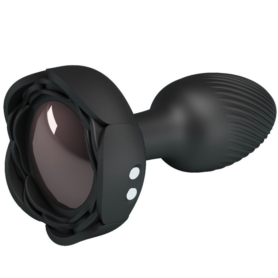 img_202954_b6efbdfad2495362d46cef6f739f01af_1 PRETTY LOVE - OLMAN ANAL PLUG WITH  LED LIGHT BLACK 8.8 CM - Image 2