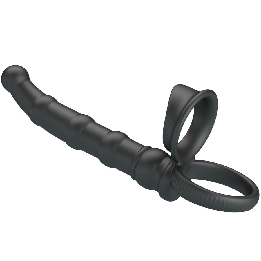 img_203196_a93bdca2ad497b34516a99fcb64866b9_1 PRETTY LOVE - TATUM VIBRATING PENIS RING WITH PLUG 10 VIBRATIONS BLACK - Image 2