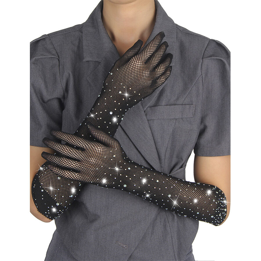 img_203798_02f350867214c97819ed80ce6b969c7f_1 SUBBLIME - 957469SHINE TRANSPARENT GLOVES BLACK S/M - Image 2