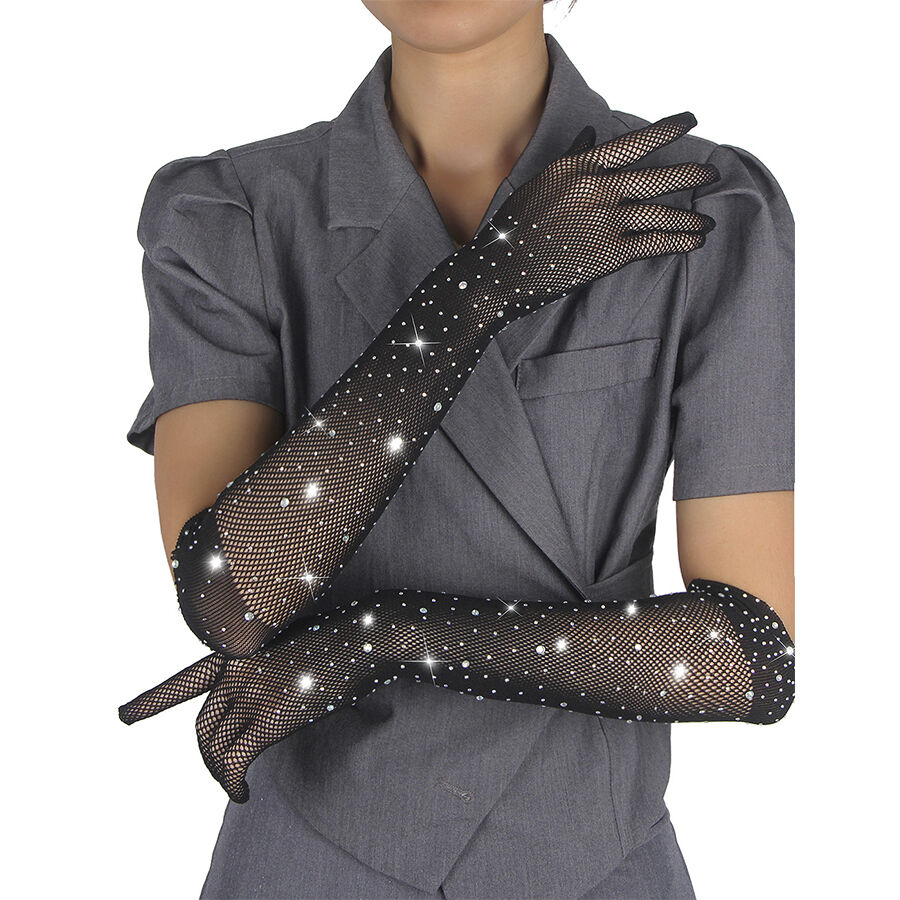 img_203799_b10186877565d14cf08714a49b294f0c_1 SUBBLIME - 957469SHINE TRANSPARENT GLOVES BLACK S/M - Image 1