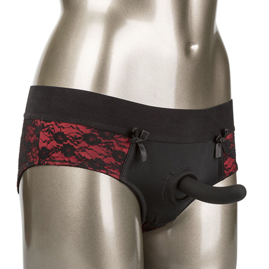 img_208253_3c7c07bd9c8d4372afa4c0d03e6c0ad6_1 CALEXOTICS - SCANDAL SET OF CROTCHLESS PANTIES WITH DILDO SIZE L/XL - Image 1