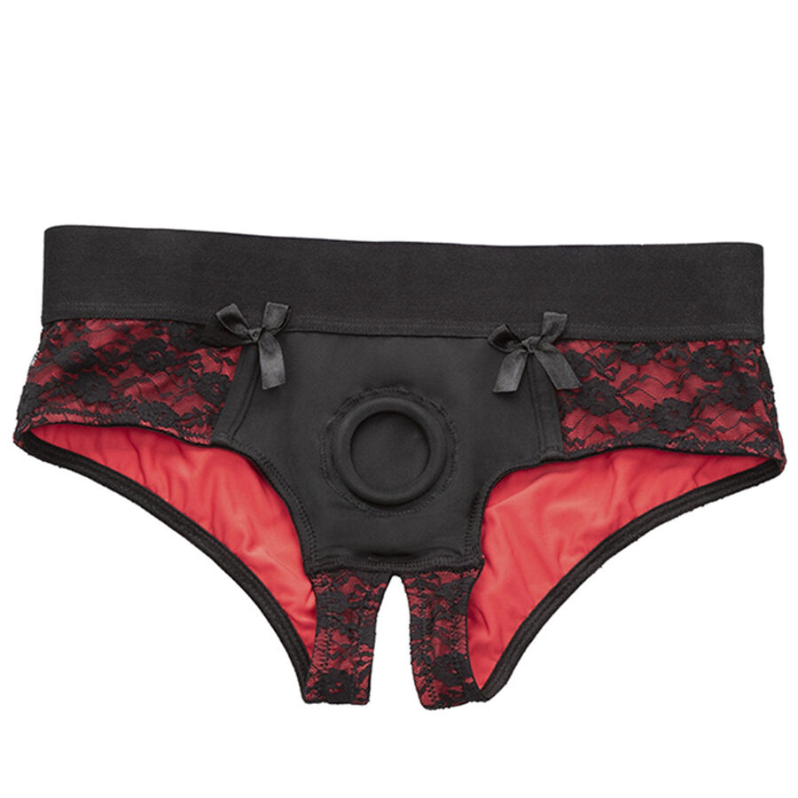 img_208255_503fa8929e0c4e0d6aed88cb72275cb5_1 CALEXOTICS - SCANDAL SET OF CROTCHLESS PANTIES WITH DILDO SIZE L/XL - Image 2