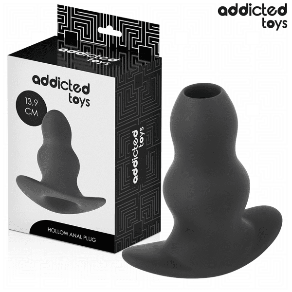 ADDICTED TOYS - HOLLOW ANAL PLUG SILICONE SIZE XL 13.9 CM
