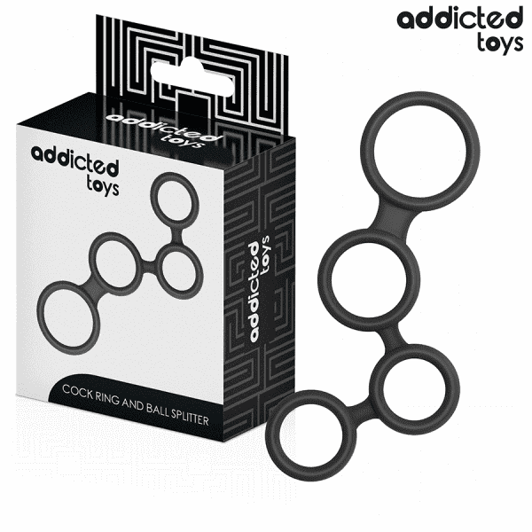 ADDICTED TOYS - PENIS RING WITH DIVIDERS FOR TESTICLES