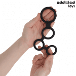 ADDICTED TOYS - PENIS RING WITH DIVIDERS FOR TESTICLES - Image 2