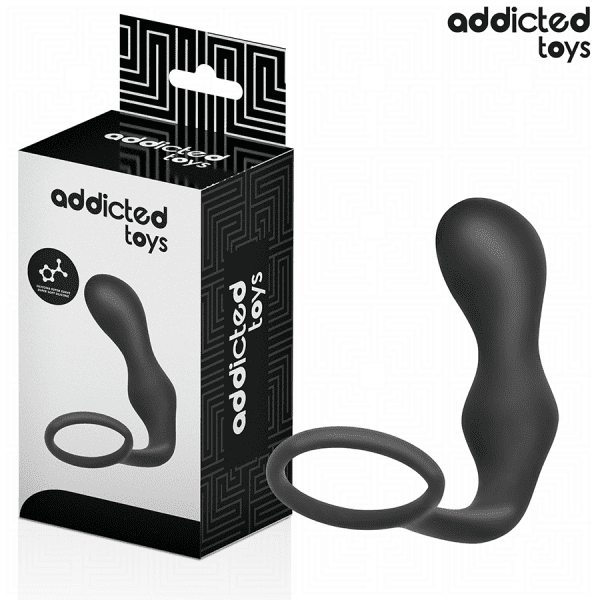 ADDICTED TOYS - ANAL PLUG WITH RING SILICONE MODEL 3