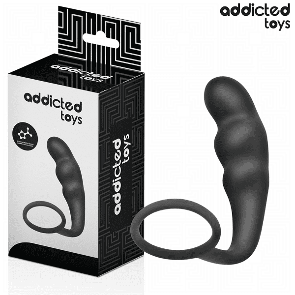 ADDICTED TOYS - ANAL PLUG WITH RING SILICONE MODEL 4