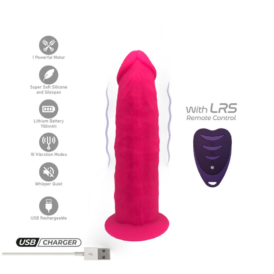 img_209913_3e058487c2356c1bb5e10ae9907cc6ba_1 SILEXD - REALISTIC PENIS MODEL 2 PINK + REMOTE CONTROL LRS 17 CM - Image 2
