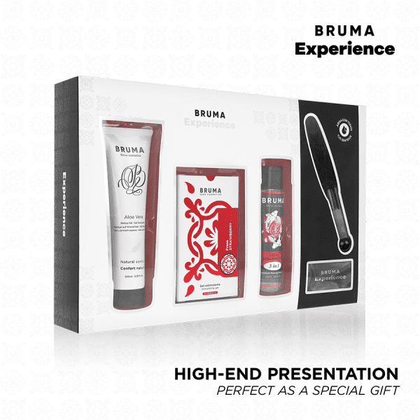 BRUMA XPERIENCE - SWEET STRAWBERRY TEMPTATION KIT WITH ORGASM ENHANCER