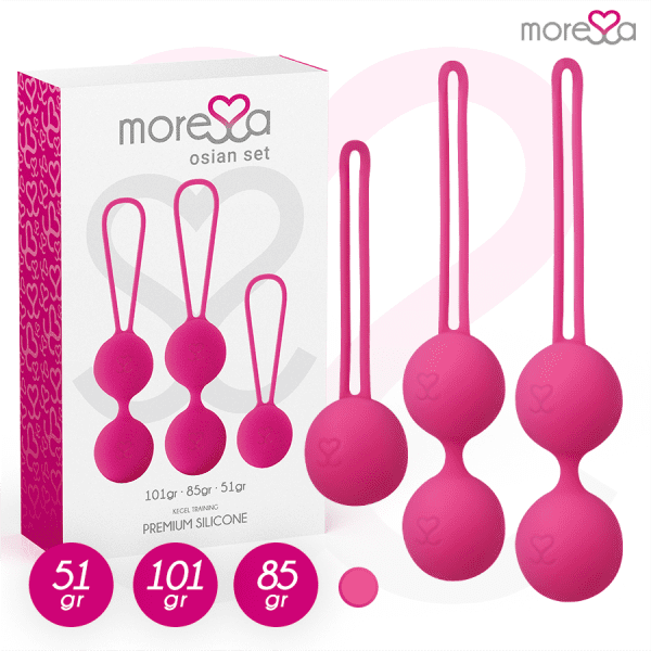 MORESSA - OSIAN SET PREMIUM SILICONE PINK (Osian One - 51 g | Osian Two - 101 g | Osian Three 85 g)
