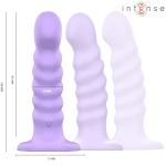 INTENSE - BRENDA VIBRATOR SIZE M SPIRAL DESIGN 10 VIBRATIONS PURPLE REMOTE CONTROL - Image 2